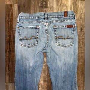 7 For All Mankind Light Blue Straight Leg Jeans